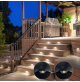 HALF MOON - BLACK CASING ALUMINUM - LED COURTESY LIGHT- 12 volts - IP67 -1 WATT - WK-SS1APX - AZLED